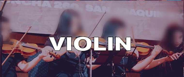 Alumno de Zamar tocando violín